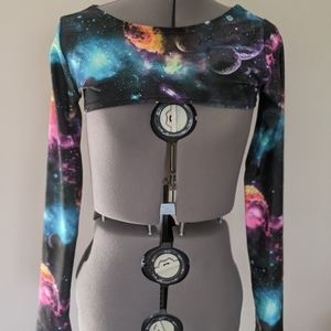 NEW Rave Galaxy Blacklight Dance Bolero M 35-38"